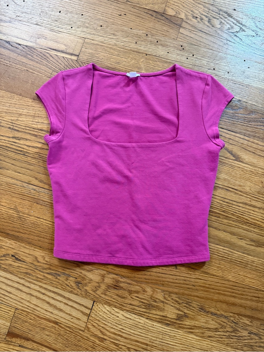 Garage square neck crop top